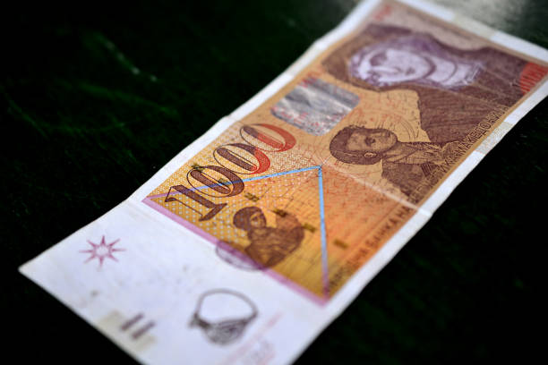 istock denar macedonian curency , banknote 980266556
