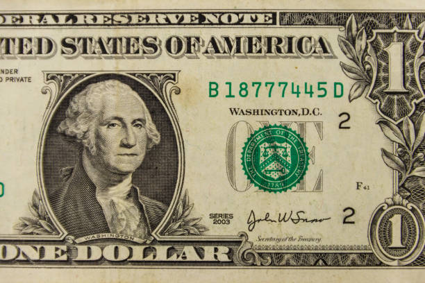 istock Macro shot of one dollar banknote 980272658