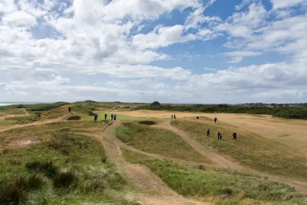 Photo of 8th hole in Royal Troon seen from the tee boxes