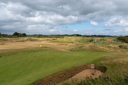 Famous 8th hole of Royal Troon Golfclub, Troon, United Kingdom