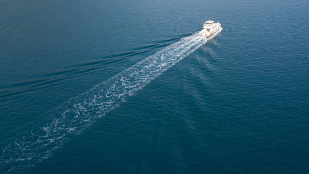 istock aerial view of luxury boat 980293966