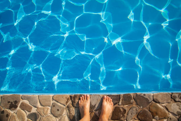 istock woman legs and swimming pool 980307114