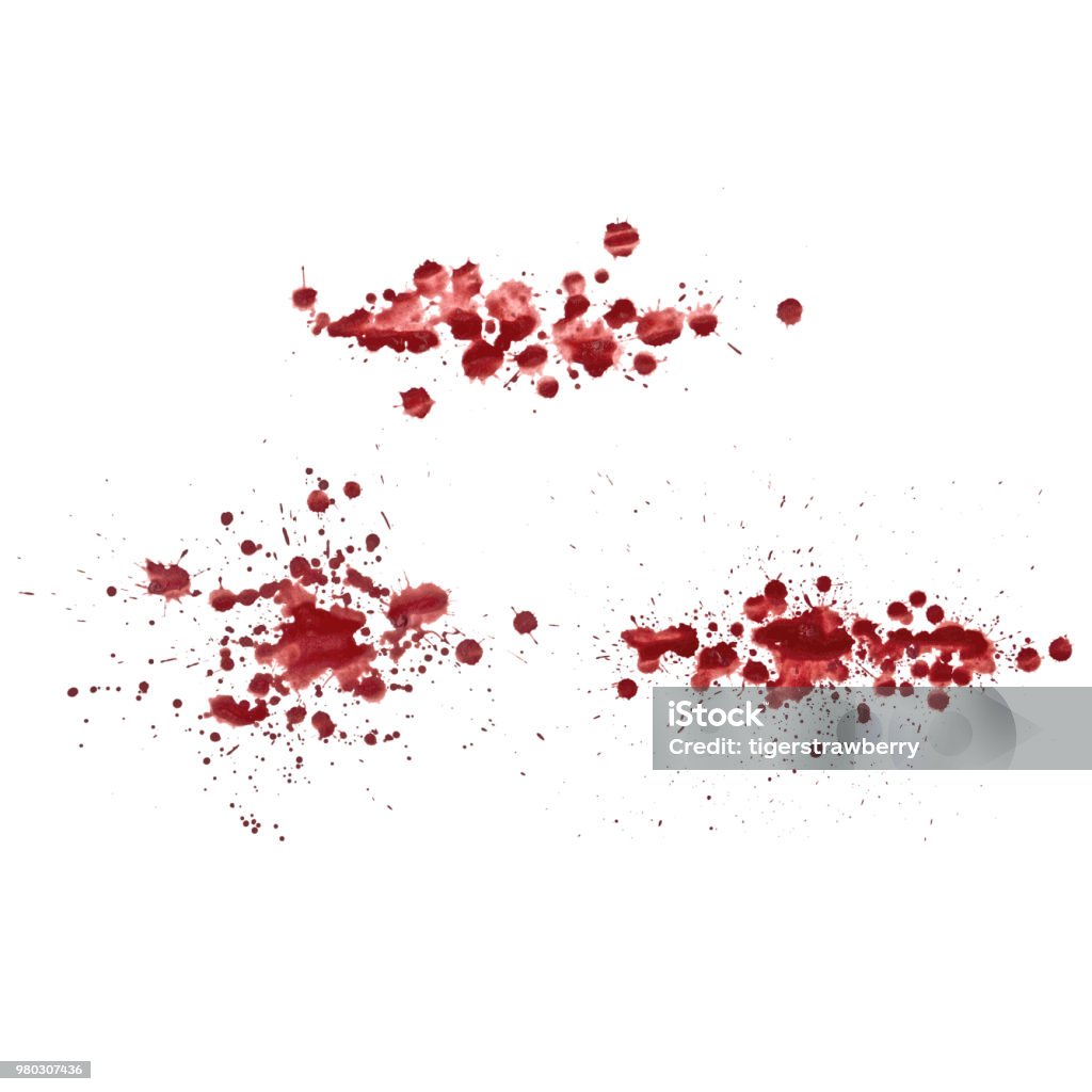 Grunge paint stains set. Paint splatter or drops. Grunge ink paint splats, blots and splashes. Paint Spray or liquid. Vector easy to edit. vector Blood stock vector