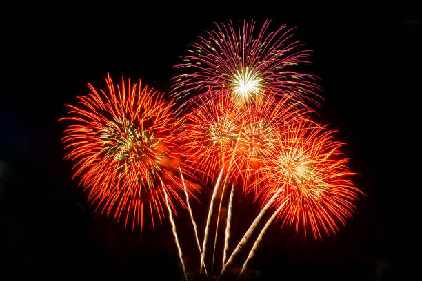 istock firework Abstract background,Fireworks light up the sky with dazzling display 980310728