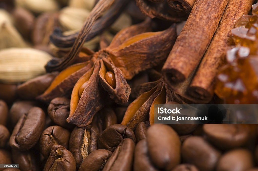 aroma coffe. ingredients  Anise Stock Photo