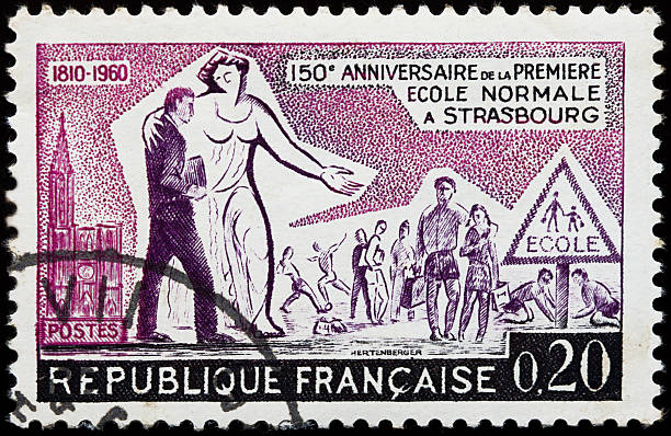istock Old french stamp 98031846