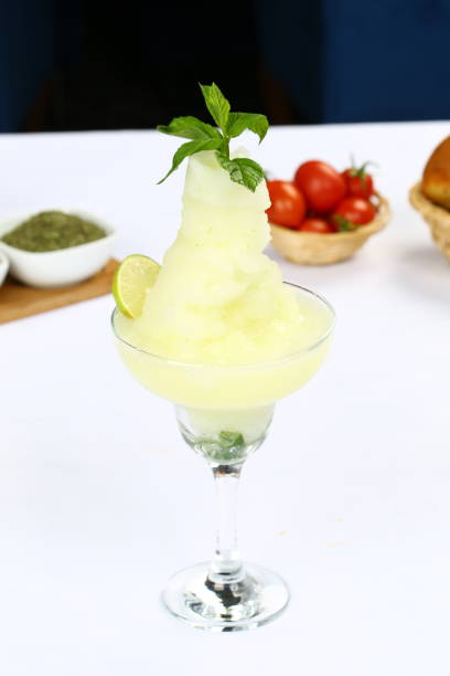 Cold Refreshing Lime Frozen Margarita