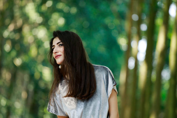 Young woman in the forest