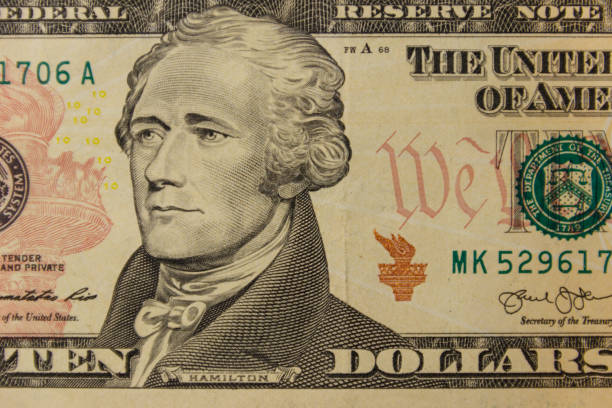 istock Macro shot of ten dollars banknote 980337406