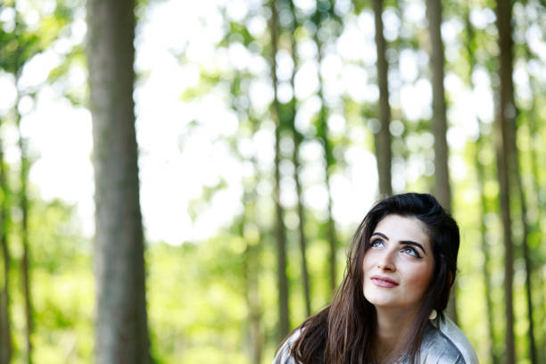 Young woman in the forest