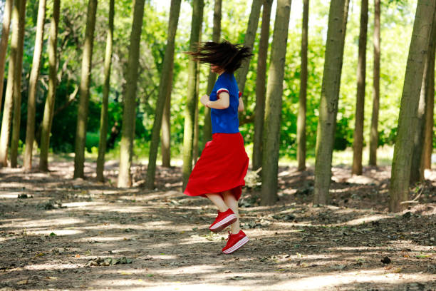 Young woman in the forest