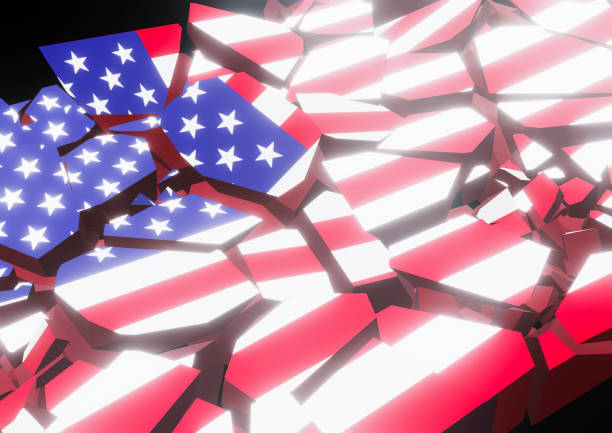 istock State collapse USA Flag 3d illustration 980371496