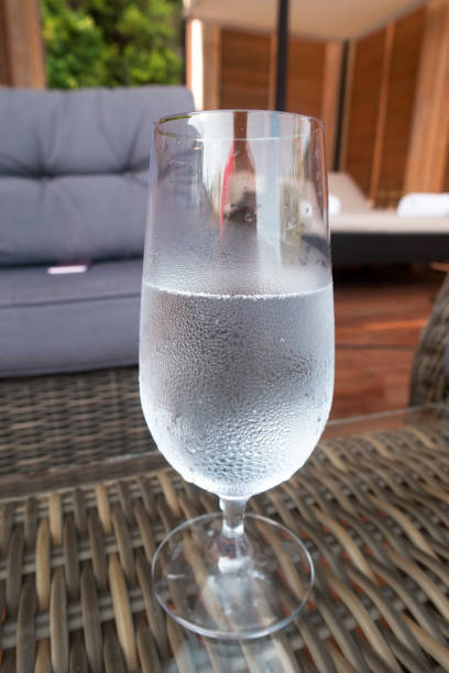 istock Close up the fresh drink water from the bottle on table 980377438