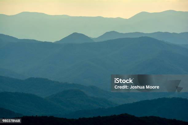 Layers Of Blue Ridge Mountains Stock Photo - Download Image Now - Appalachia, Appalachian Mountains, Beauty In Nature