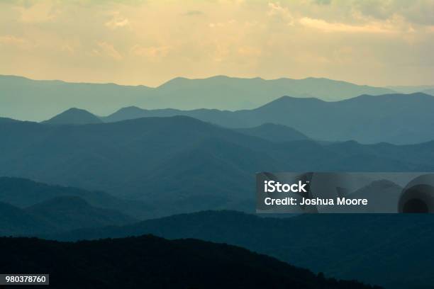 Layers Of Blue Ridge Mountains Stock Photo - Download Image Now - Appalachia, Appalachian Mountains, Beauty In Nature