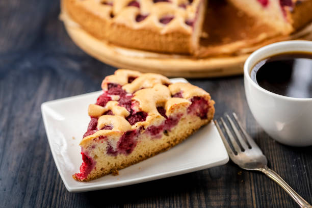 homemade cake with fruits best for the summer