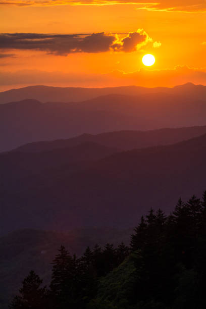 istock Fire Sky Over the Blue Ridge Mountains 980384482