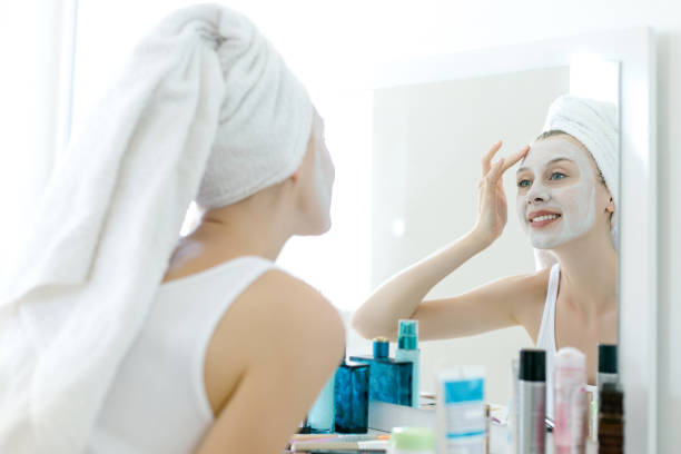 istock Woman with a mask on her face 980392736
