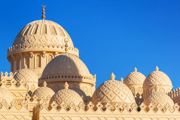 красивая архитектура мечети в хургаде - beautiful horizontal arabia hurghada стоковые фото и изображения
