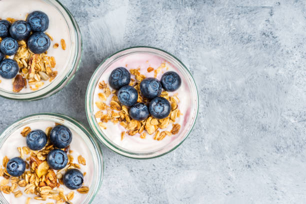 istock Yogurt with Homemade Granola and Blueberries 980403664