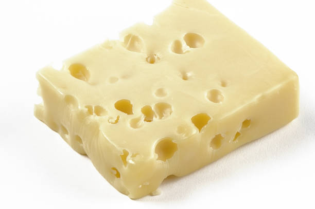 Pieces of delicious cheese on white background, collage