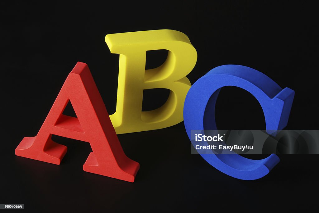 letters ABC  Alphabet Stock Photo