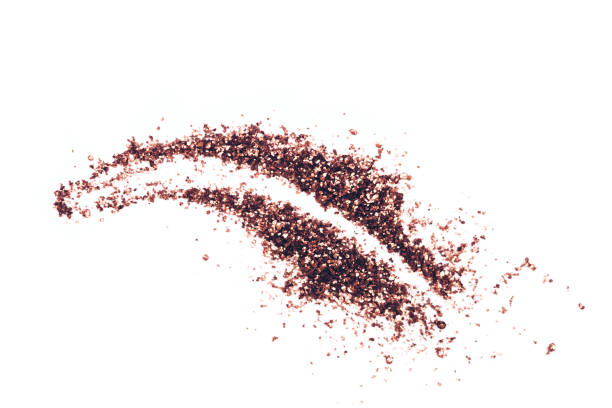 Stroke of glitter eye shadows