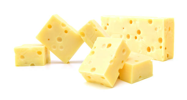 istock piece of cheese isolated on a white background 980412074
