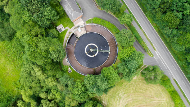 istock Sewage treatment plant - waste water purification 980412166