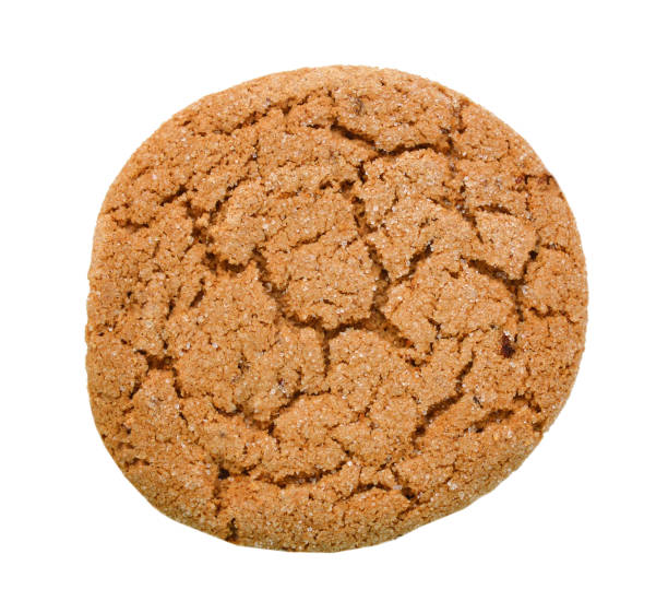 istock oat cookies closeup on white background. 980414422