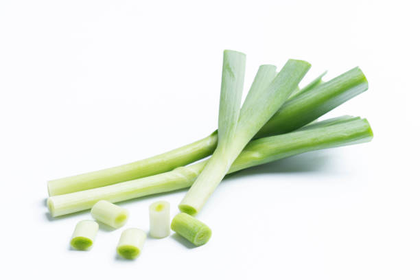 istock young green garlic isolated on white background 980422342