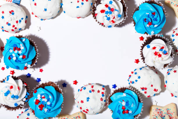 American holiday theme with desserts