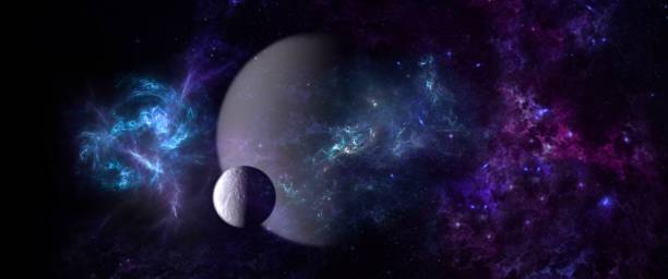 istock Planets and galaxies, science fiction wallpaper 980440518