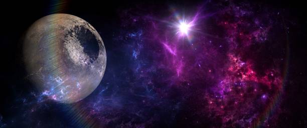 istock Planets and galaxies, science fiction wallpaper 980440544