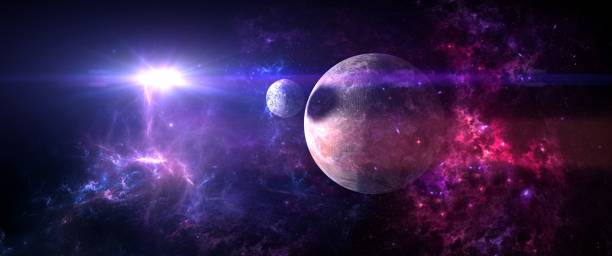 istock Planets and galaxies, science fiction wallpaper 980440548