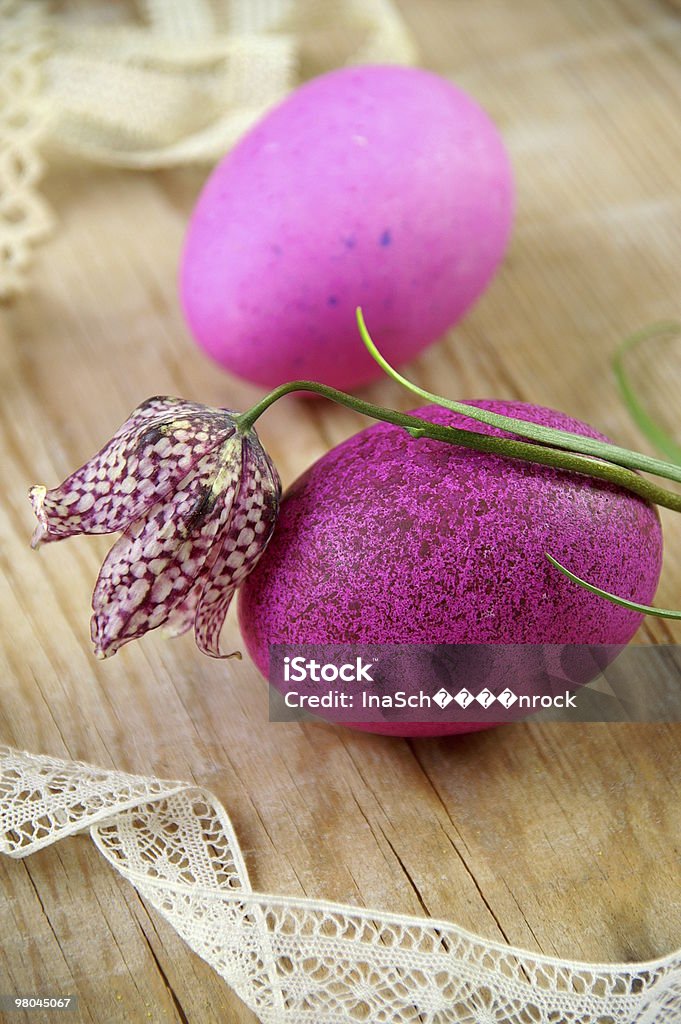 Uova di Pasqua rosa - Foto stock royalty-free di A quadri