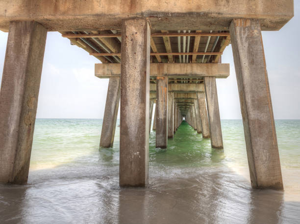 istock Under the Naples Pier with a blue sky 980461998