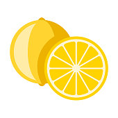 istock Lemon Flat Design Fruit Icon 980472510