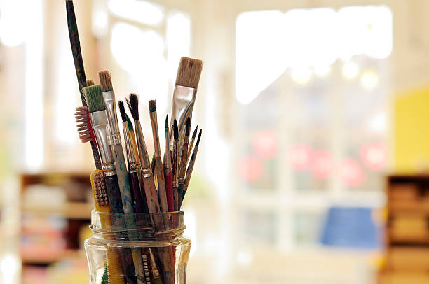 istock Painting Art Brushes in the Jar 98054325