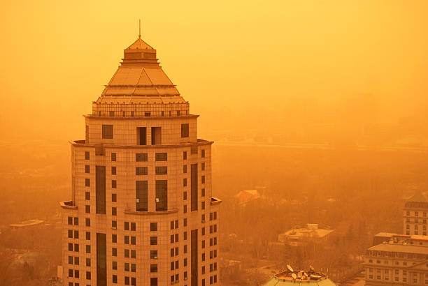 Air pollution stock photo