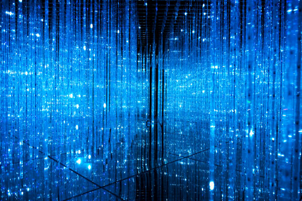 Space full of blue lights.