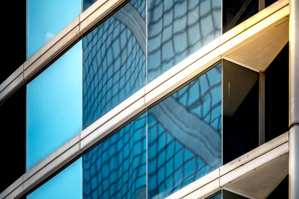 istock Modern office building detail, glass surface 980592882