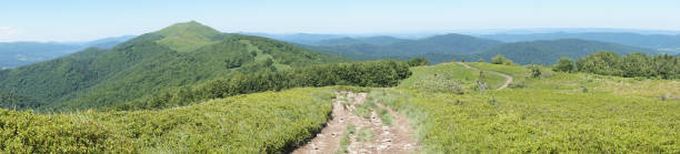 istock Bieszczady mountains, Poloniny mountains - panorama 980609848