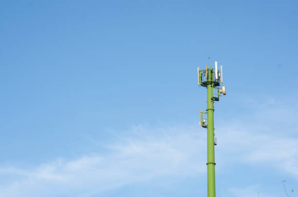 istock Telecommunication Radio Antenna and Satelite Tower with blue sky 980610780