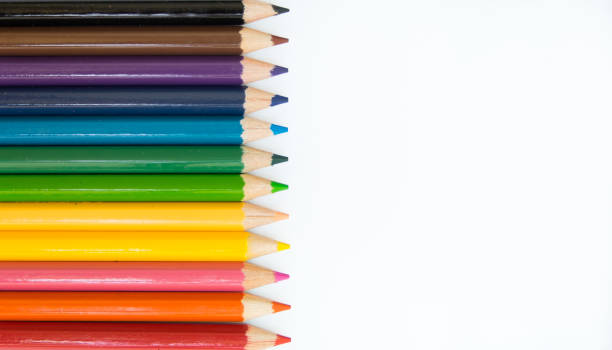 istock Close up color pencil isolated on white background 980614028