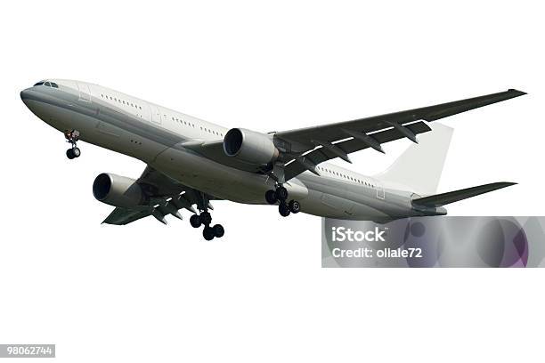 Airplanes Flying Isolated On White Side View Stock Photo - Download Image Now - Airplane, Cut Out, White Background