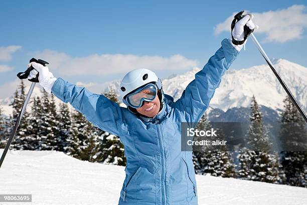 Alpine Skiing Stock Photo - Download Image Now - Activity, Adult, Adults Only