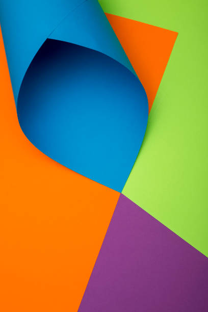istock Abstract background of sheets of colored paper 980643310