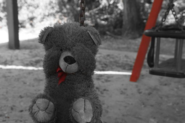 istock Play hide and seek with a teddy bear 980647130