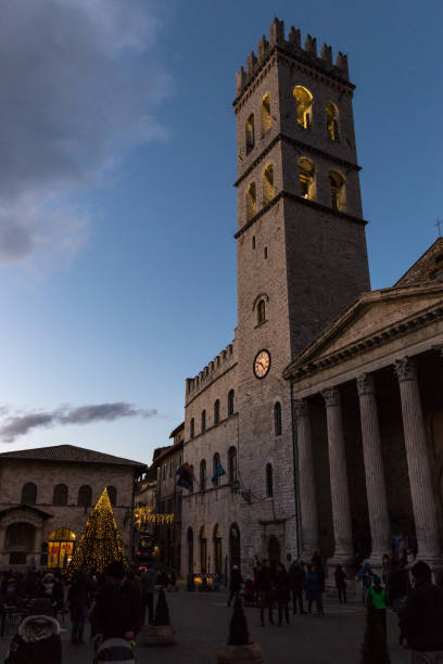 istock Piazza del Comune (Assisi, Umbria), during the Christmas time, w 980647594
